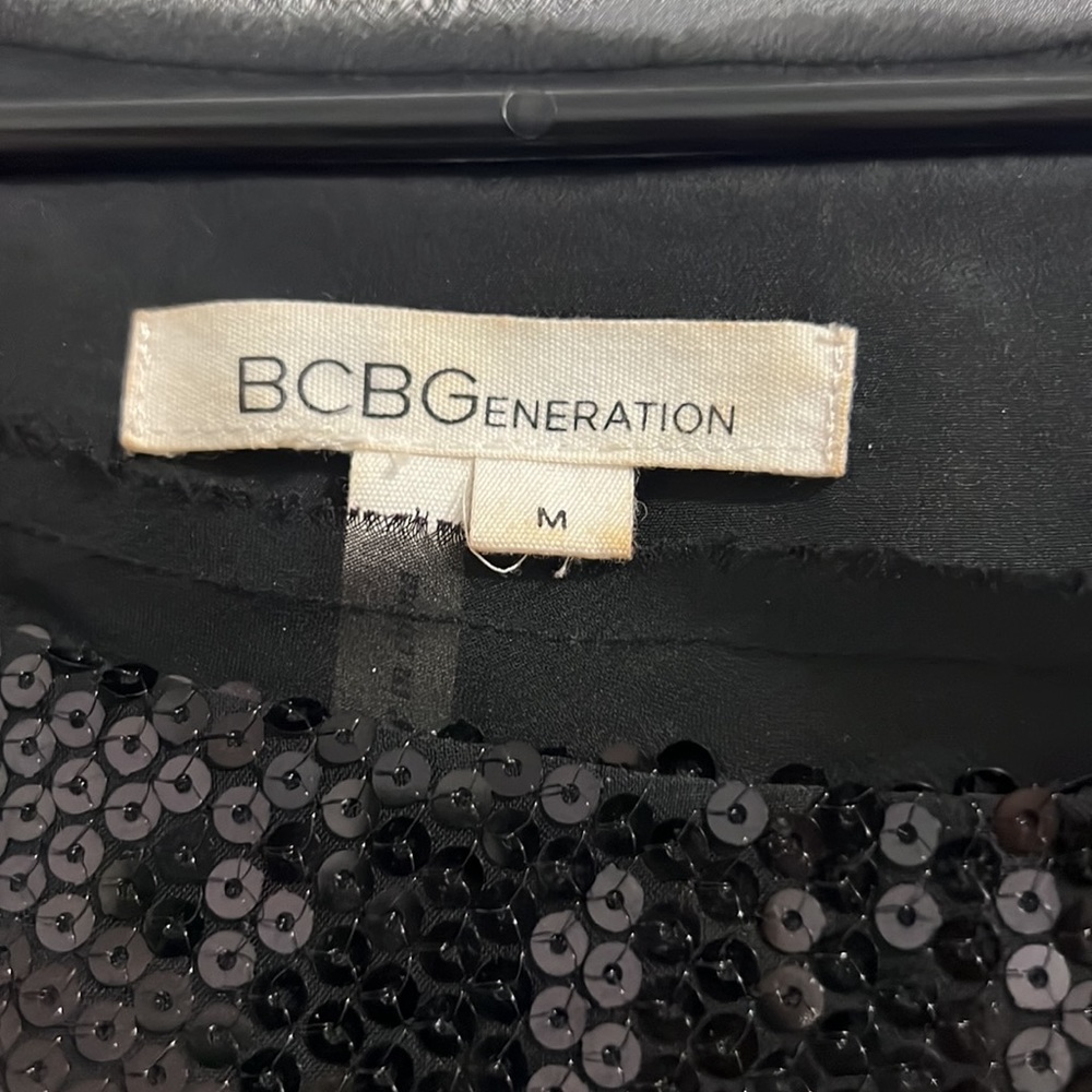 Bcbgeneration Dresses Bcbgeneration Black Sequin … - image 2